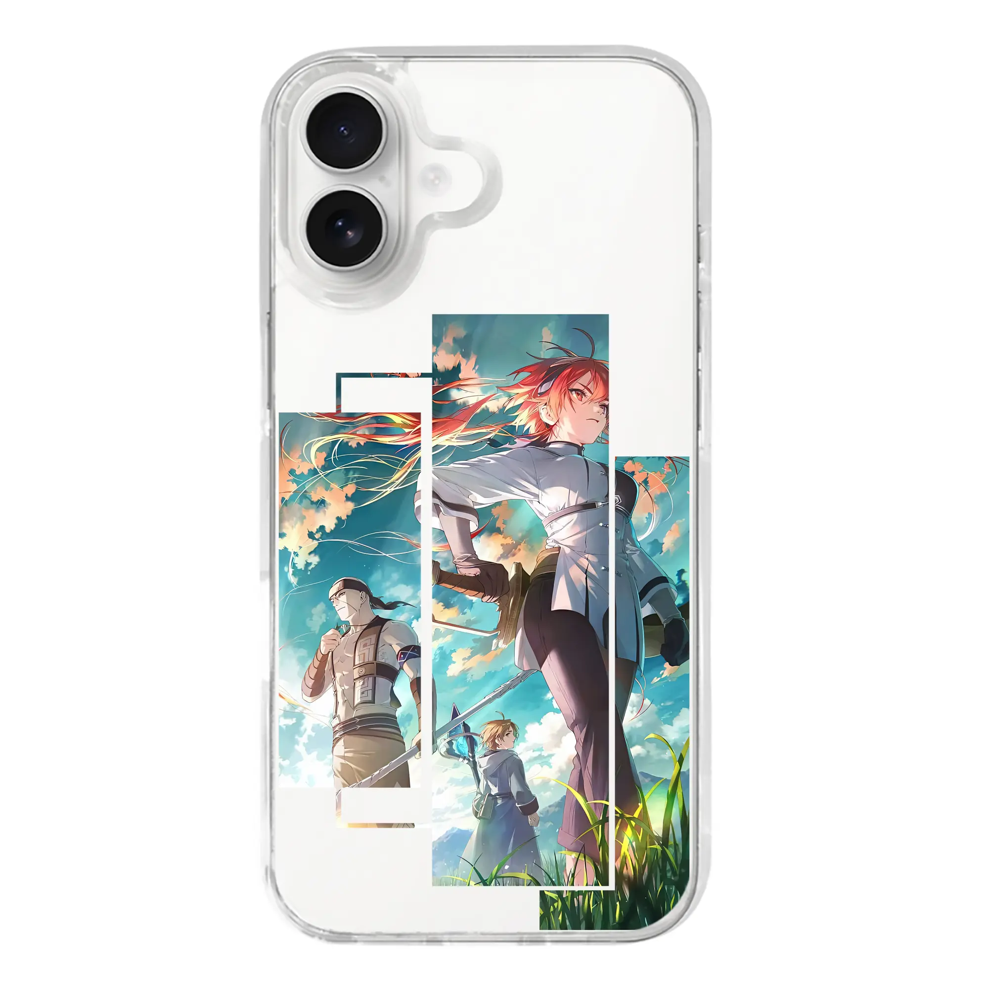 無職転生 グッズ,ルーデウス・グレイラット - iPhone 17シリーズ 透明スマホケース – 薄型・耐衝撃・精密フィット保護カバー